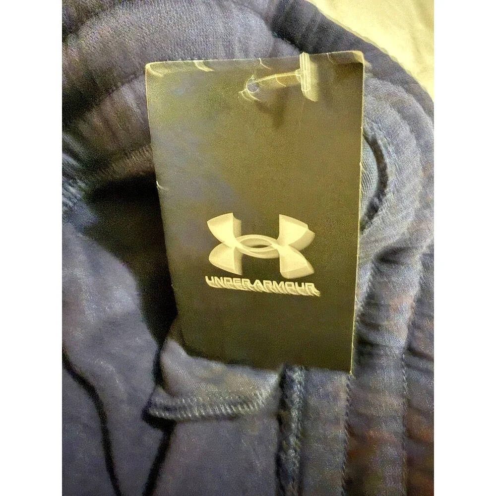 Under Armour UA Rival Fleece Pants Men's 4XL Big & Tall Blue Loose Drawstring